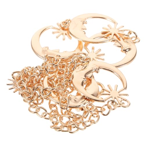 IMIKEYA Verstellbare Metall Taillenkette Damen mit Sonne Mond Stern Design Eleganter Bauchkettengürtel für Kleider Modisches Accessoire in Gold IMIKEYA Verstellbare Metall Taillenkette Damen mit Sonne Mond Stern Design Eleganter Bauchkettengürtel für Kleider Modisches Accessoire in Gold von IMIKEYA