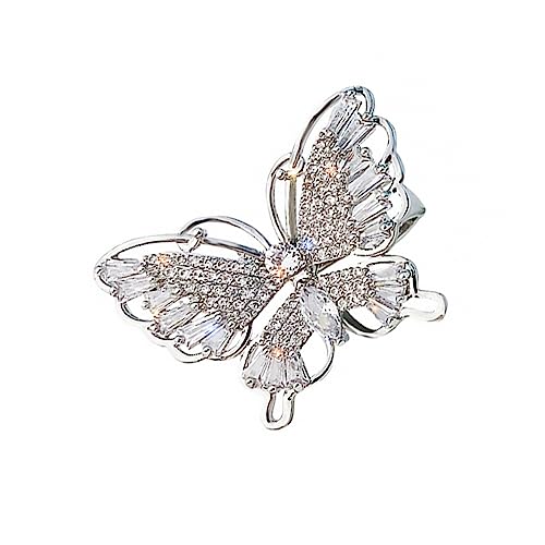 IMIKEYA Verstellbarer Modischer Damenring mit Schmetterlingsdesign Offener Fingerring Langlebigem Material Funkelnde Zirkonia Dekoration Eleganter Modeschmuck für Besondere Anlässe IMIKEYA Verstellbarer Modischer Damenring mit Schmetterlingsdesign Offener Fingerring Langlebigem Material Funkelnde Zirkonia Dekoration Eleganter Modeschmuck für Besondere Anlässe von IMIKEYA