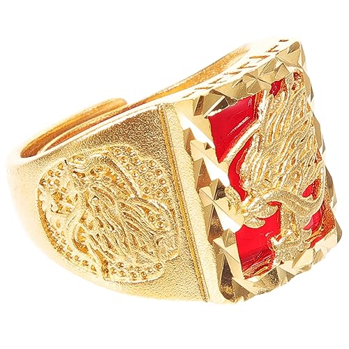 IMIKEYA Verstellbarer Offener Drachenring für Männer Chinesischer Stil Vintage Schmuck für Eleganter und Ansprechender Modeschmuck für Partys und Besondere Anlässe IMIKEYA Verstellbarer Offener Drachenring für Männer Chinesischer Stil Vintage Schmuck für Eleganter und Ansprechender Modeschmuck für Partys und Besondere Anlässe von IMIKEYA