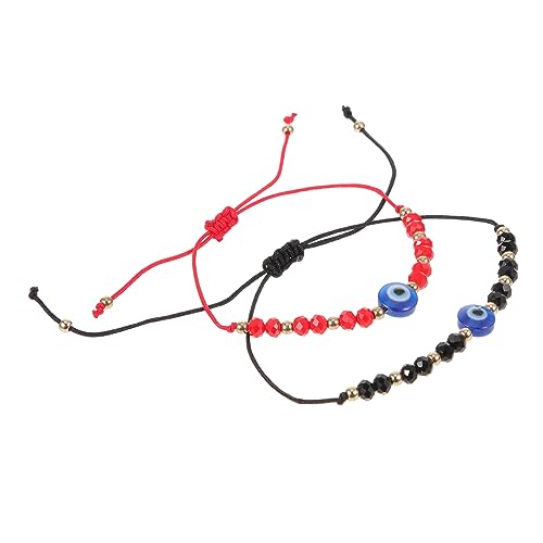 IMIKEYA Verstellbares Evil Eye Armband Set Geflochtenes Seilarmband Unisex Modeschmuck für Damen und Herren Alltag Dating von IMIKEYA