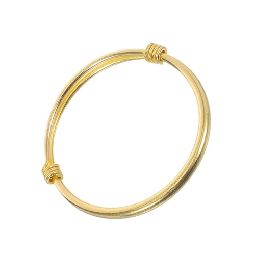 IMIKEYA Verstellbares Kupfer Armband für Push Pull Öffnung Goldfarbener Schmuck Einstellbarer Bangle Modisches für Geburtstag und Feiertage von IMIKEYA