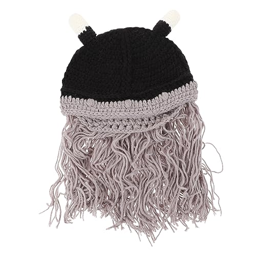 IMIKEYA Viking Hut mit Kurzem und Dekorativen Ox Hörnern Cosplay Kopfschmuck für Herren Halloween Party Kostüm Leichter Komfortabler Helm für Erwachsene Vielseitiger von IMIKEYA
