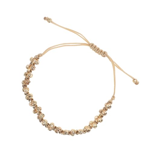IMIKEYA Vintage Boho Perlenarmband Unregelmäßige Kupferperlen Handgefertigt Ethnischer Schmuck Herren Damen Alltag Wealth Bracelet von IMIKEYA