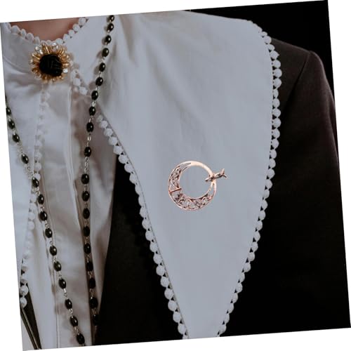 IMIKEYA Vintage Brosche Anstecknadel aus Langlebiger Legierung Modisches Retro Design für Damen Vielseitiger Schmuck für Cardigan Schal und Mantel Stilvolles Accessoire mit Filigraner von IMIKEYA