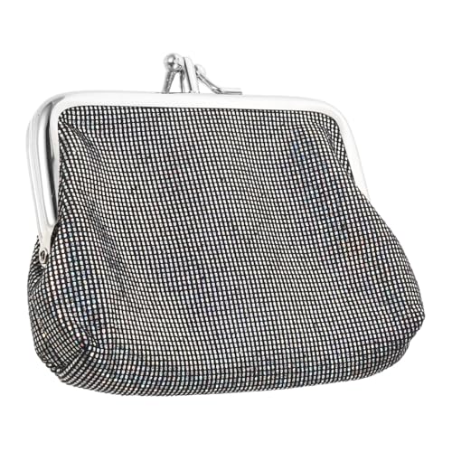 IMIKEYA Vintage Damen Mini Münzgeldbörse mit Glänzendem Kiss Lock Verschluss Kompakter Retro Geldbeutel für Münzen und Karten für Partys und Elegante Anlässe Stilvoll und Langlebig von IMIKEYA