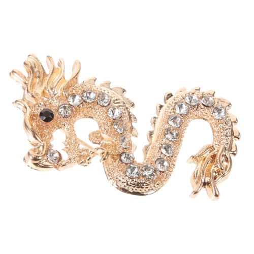 IMIKEYA Vintage Dragon Brosche Pin Chinesischer Stil Schmuck Dekorativer Anstecker für Damen Party Hochzeit von IMIKEYA