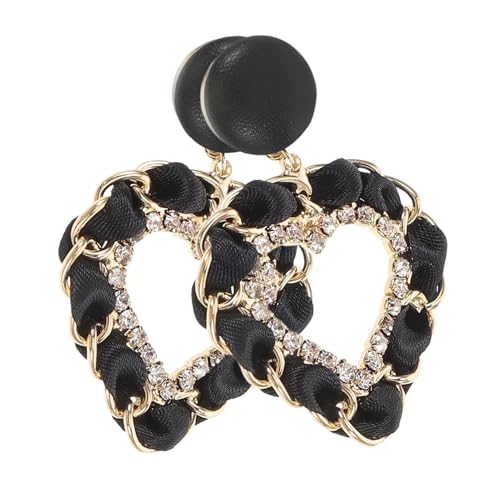 IMIKEYA Vintage Herz Ohrstecker Damen Huggie Ohrringe mit Strassbesatz PU Material Love Studs Stilvolle Statement ohrringe für Hochzeit und Alltag Modische Retro Schmuckaccessoires IMIKEYA Vintage Herz Ohrstecker Damen Huggie Ohrringe mit Strassbesatz PU Material Love Studs Stilvolle Statement ohrringe für Hochzeit und Alltag Modische Retro Schmuckaccessoires von IMIKEYA