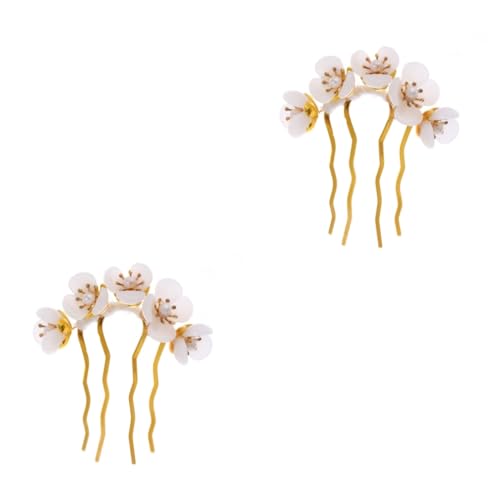 IMIKEYA Vintage Jade Haarstäbchen – Chinesische Haarnadeln - Antike Haargabeln - Eleganter Haarschmuck Für Frauen Dekorative Accessoires in Weiß Für Stilvolles Haarstyling von IMIKEYA