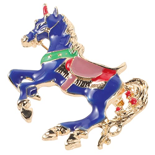 IMIKEYA Vintage Pferde Brosche Anstecknadel für Kleidung Dekorative Kleine Pferde Brosche für Herrenanzug Robustes Design Modisches Accessoire für Party und Alltag Zufällige Farbe von IMIKEYA