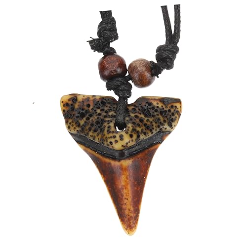 IMIKEYA Strandhalskette Für Männer Mit Haifischzahn-anhänger Stylische Halsschmuck Für Herren Vintage-halskette Personalisierte Halskette Für Jungen Langlebige Halsschmuck Für Männer von IMIKEYA