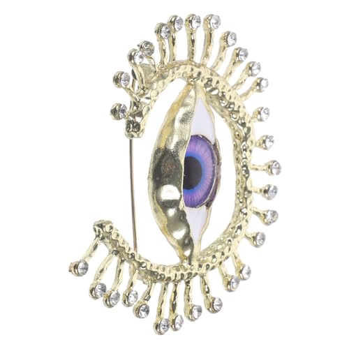 IMIKEYA Vintage und Dämonenauge Brosche mit Strasssteinen Leichte Rostfreie Anstecknadel Modischer Schmuck für Kleidung Schal und Rucksack Dekoratives für Damen und Besondere Anlässe von IMIKEYA