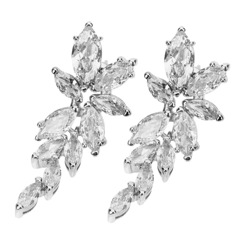 IMIKEYA Wasserfall Ohrhänger mit Funkelnden Strasssteinen Tropfenform Langlebig und Elegant Schmuck für Damen für Hochzeit Party und Festliche Anlässe von IMIKEYA