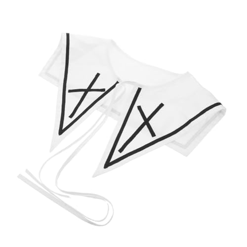 IMIKEYA Weißer Vintage Kunstkragen Damen Abnehmbar Stylisch Faux Kragen Für Kleider Pullover Büro Und Freizeit von IMIKEYA