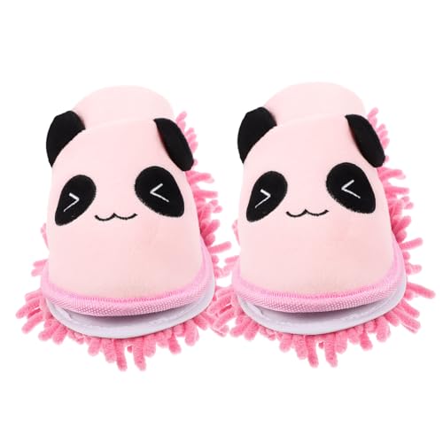 IMIKEYA Wiederverwendbare Mop Hausschuhe mit Rutschfester Mikrofaser Sohle Bequeme Reinigungsschuhe für Boden Küche Schlafzimmer Bad Waschbare Putzhilfen für Damen und Herren von IMIKEYA