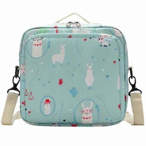 IMIKEYA Wickeltasche für Säuglinge Wiederverwendbare Windeltasche Bedruckte Reißverschluss Windeltasche Tragbar für Nasse und Trockene Windeln von IMIKEYA
