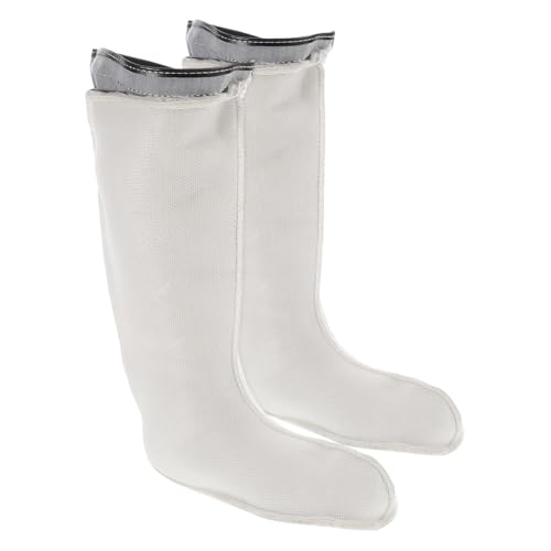 IMIKEYA Winterfeste Regenstiefel Innenfutter mit Hohem Schaft Wärmendes Fleece für Damen und Herren Schneeschutz Rutschfest Arbeitsschutz Stiefel Einlagen für Wandern und Outdoor von IMIKEYA