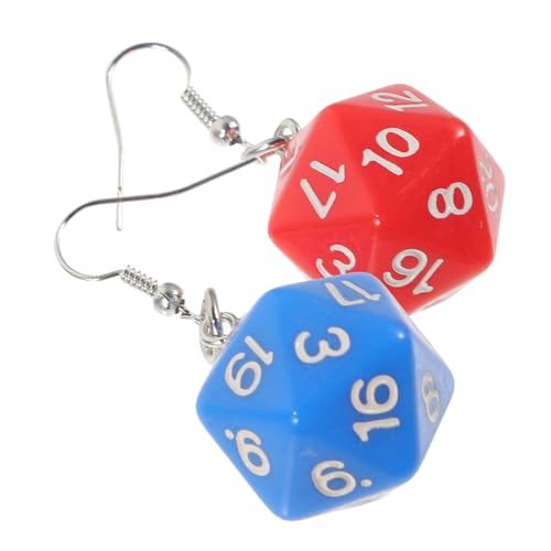 IMIKEYA Würfel Ohrringe Damen Polyedrisch Anhänger Dangle Schmuck für Frauen Geschenk Valentinstag Weihnachten Geburtstag von IMIKEYA