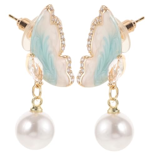 IMIKEYA Zircon Perlenohrringe mit Silberner Nadel Goldblaue Tropfen Ohrringe für Damen Modischer Schmuck für Partys und Besondere Anlässe Ohrstecker mit Funkelndem Zirkonia IMIKEYA Zircon Perlenohrringe mit Silberner Nadel Goldblaue Tropfen Ohrringe für Damen Modischer Schmuck für Partys und Besondere Anlässe Ohrstecker mit Funkelndem Zirkonia von IMIKEYA