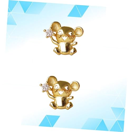 IMIKEYA Entzückende Damen Ohrhänger Mit Zirkonia Silber Modische Ebene Ohrstecker Für Frauen Accessoires Für Partys Und Alltag von IMIKEYA