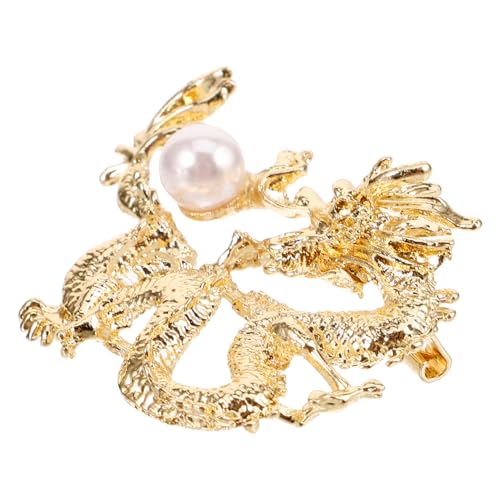 IMIKEYA Zodiac Dragon Pin Brosche Langlebiger Chinesischer Stil Unisex Anstecknadel für Jacken Pullover Festliche Kleidung Kreatives für Frauen und Männer von IMIKEYA