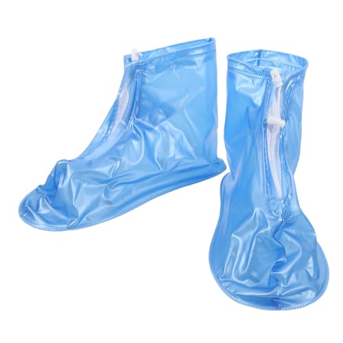 IMIKEYA wasserdichte Wiederverwendbare Gummi Überschuhe mit Rutschfester Sohle Faltbar mit Wasserabweisender Schicht Passend für Damen und Herren für Regen Outdoor von IMIKEYA