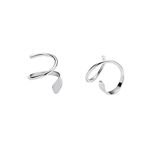 Minimalistische Ohrkletterer Crawler Manschette Ohrringe für Frauen Mädchen Sterling Silber Knorpel Ohrläppchen Ohrloch Ohrloch Wrap Ohrstecker Hypoallergen von IMINI