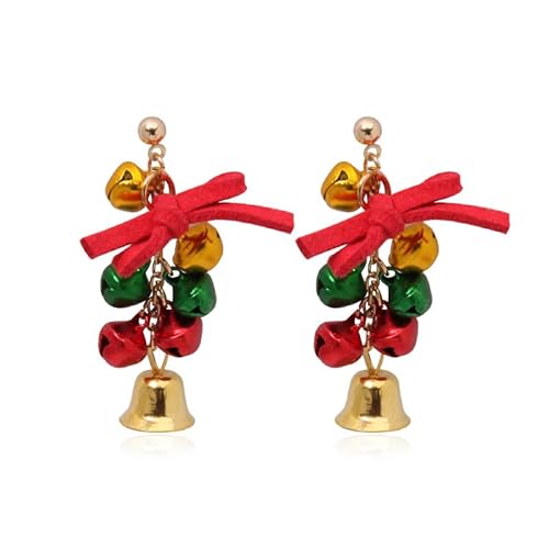 Jingle Bell Baumelnde Ohrringe für Damen Mädchen Weihnachts Ohrringe Baumelnde Ohrstecker Baumelnder Charme Weihnachts Ohrschmuck Geschenke von IMINI