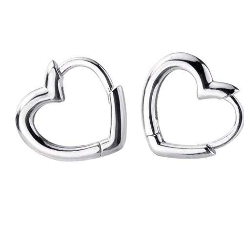 Liebe Herz Ohrringe für Frauen Mädchen 925 Sterling Silber Kleine Creolen Huggie Creolen Knorpel Ohrringe Zierliche Schmuck Geschenke von IMINI