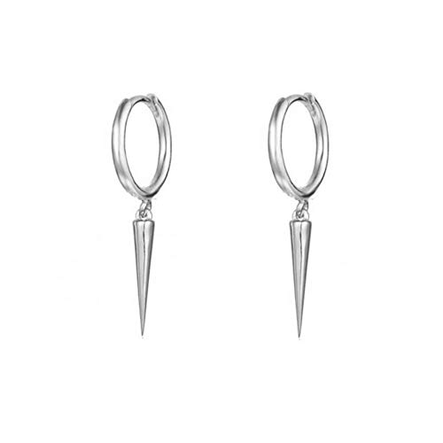 Spike Ohrringe 925 Sterling Silber Baumelnde Creolen für Frauen und Mädchen Kleine Huggie Creolen Knorpelohrringe von IMINI