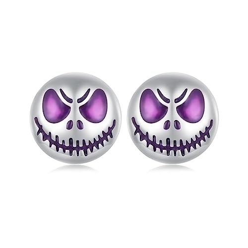 Punk Grimace Ohrstecker Sterling Silber 925 für Damen Herren Winzige Ohrringe Halloween Ohrringe Knorpelohrringe Tragus Piercing von IMINI