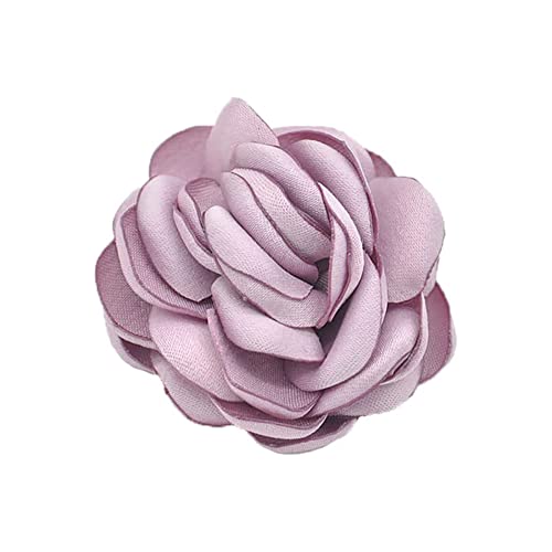 Vintage Rose Blume Seide Stoff Brosche Pin für Frauen Mädchen Floral Kragen Pins Clip Schal Kleid Anzug Hemd Krawatte Corsage Broschen Anstecknadeln Mode 2 in 1 Schmuck Geschenke Geburtstag, Stoff, von IMINI