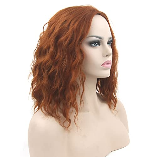 IMISSU Kurz Afro Lockiges Haar Perücken Cosplay Perücke Halloween Kostüm Party Kopfbedeckung für Frauen (Orange) von IMISSU