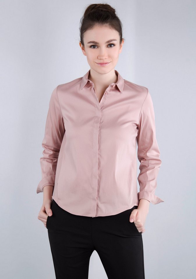 IMPERIAL Klassische Bluse IMP-C ED4BBE glockenförmige Form mit Bogensaum von IMPERIAL