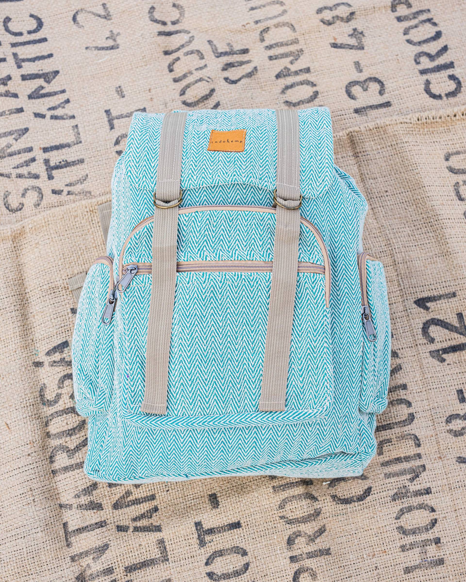 Himalaya Hanf Rucksack | Handgemachte Umweltfreundliche Vegane Reise Festival Turnbeutel Schul-Laptop Hippie Boho Wandern von IMPERIALHEMPCO