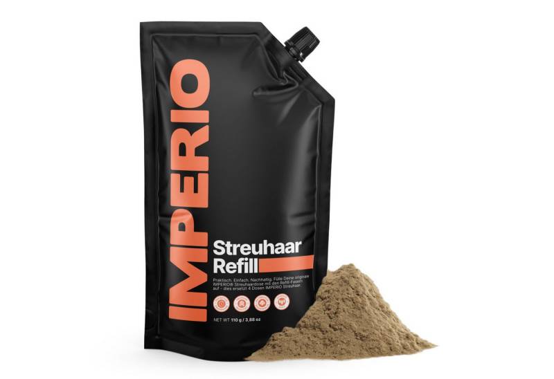 IMPERIO Haarpuder Streuhaar Refill Pack - Nachfüllpack mit den Original Streuhaarfasern von IMPERIO