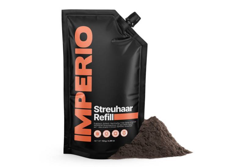 IMPERIO Haarpuder Streuhaar Refill Pack - Nachfüllpack mit den Original Streuhaarfasern von IMPERIO