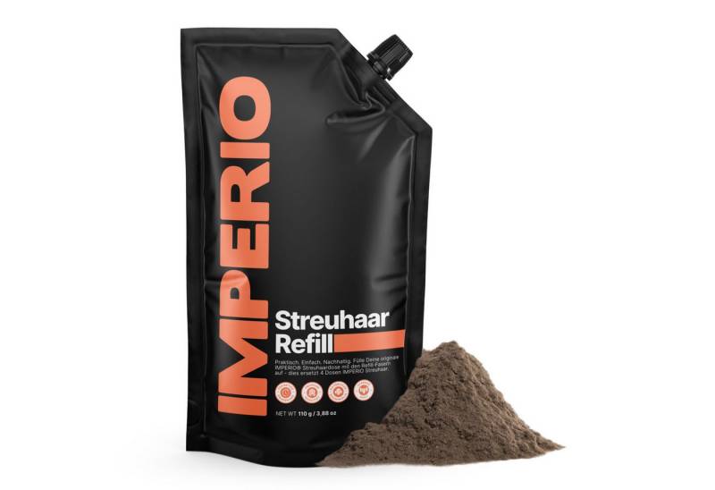 IMPERIO Haarpuder Streuhaar Refill Pack - Nachfüllpack mit den Original Streuhaarfasern von IMPERIO