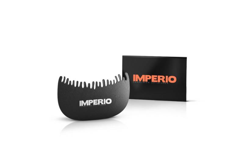 IMPERIO Haarstyling-Set Haarlinien Optimierer - Schablone für eine saubere Haarlinie & Stirn, 1-tlg. von IMPERIO