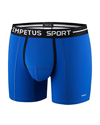 IMPETUS Boxershorts Long Sport (C11), blau, L von IMPETUS