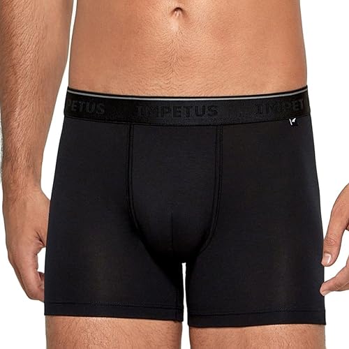 IMPETUS Herren-Boxershorts, Reise-Unterwäsche (Schwarz/L) von IMPETUS