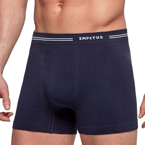 Impetus Herren Boxershorts Baumwolle Nahtlose Unterwäsche, marineblau, L von IMPETUS