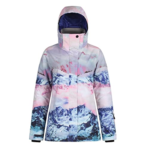 Skijacke Damen Schneejacke Wasserdicht Skimantel Schneemantel Warm Winter Kapuze Mountain Snowboard Jacken, 920, X-Large von IMPHUT