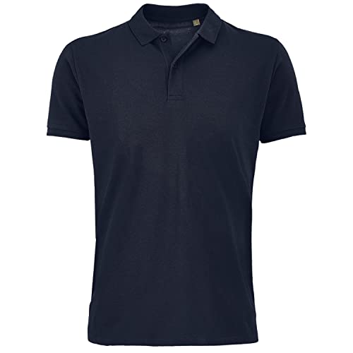 IMPRESSION T-SHIRT PERSONNALISE Herren-Poloshirt mit kurzen Ärmeln | Poloshirt/Kleidung aus 100% biologischer Baumwolle | Poloshirts erhältlich | Hochwertiges Poloshirt, Marine, XL von IMPRESSION T-SHIRT PERSONNALISE