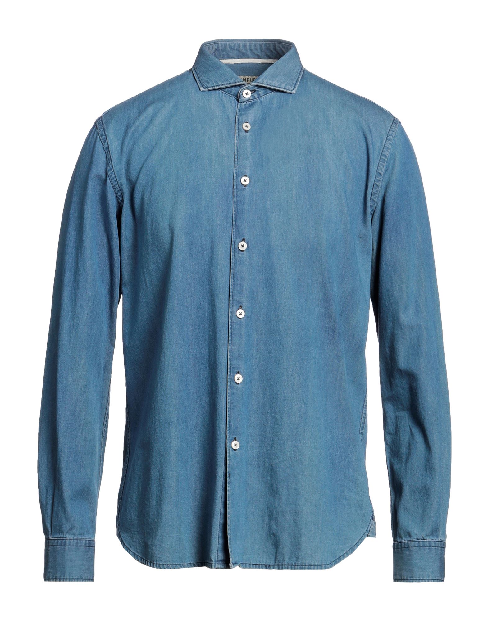 IMPURE Jeanshemd Herren Blau IMPURE Jeanshemd Herren Blau von IMPURE