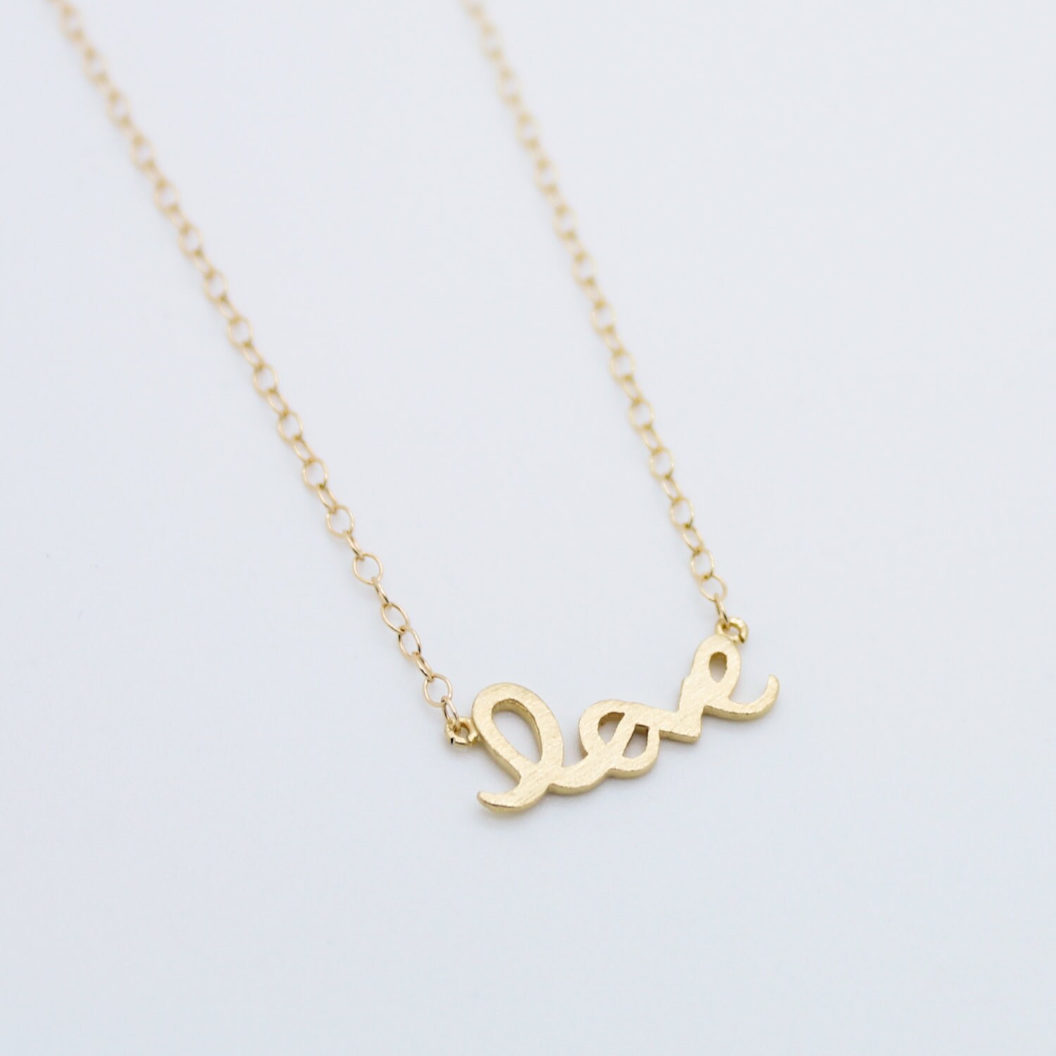 Love Anhänger Gold Filled Halskette Hübsch, Lieblich, Niedlich Schmuck, Herz Wort Love Anhänger Gold Filled Halskette Hübsch, Lieblich, Niedlich Schmuck, Herz Wort von IMSMI