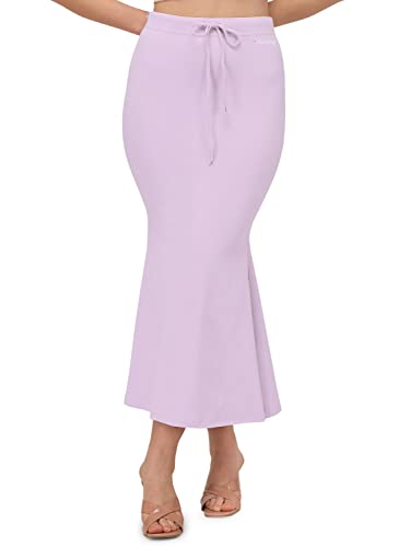 IMTRA FASHION Baumwoll Lycra Rock Fischschnitt Saree Shapewear Petticoat Für Frauen-Lavendel-Medium von IMTRA FASHION