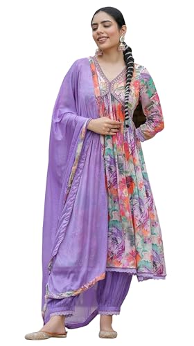 IMTRA FASHION Bedrucktes Kurti-Set Mit Dupatta-Tunikakleid Für Indische Damen von IMTRA FASHION