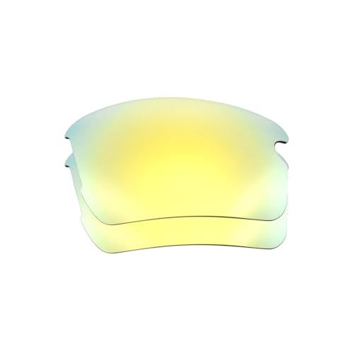 IMYTPFT 2PCS Kompatible/Ersatz-Objektive Oakleys Flak 2.0 (Asian Fit) OO9271 24K Gold polarisiert von IMYTPFT