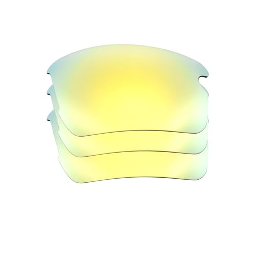 IMYTPFT 3PCS Kompatible/Ersatz-Objektive Oakleys Flak 2.0 (Asian Fit) OO9271 24K Gold polarisiert von IMYTPFT