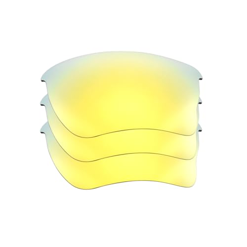 IMYTPFT 3PCS Kompatible/Ersatz-Objektive Oakleys Quarter Jacket OO9200 24K Gold polarisiert von IMYTPFT